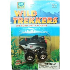 Great White Shark 4x4 Truck Toy - Wild Trekkers Friction Racer Vehicle 2016